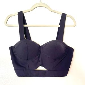 Navy Blue Crop / Bralette Top
